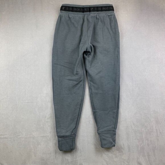 Under Armour Project Rock Mens Sweatpants Small Gray Joggers Tapered Brahma Bull - Picture 12 of 15